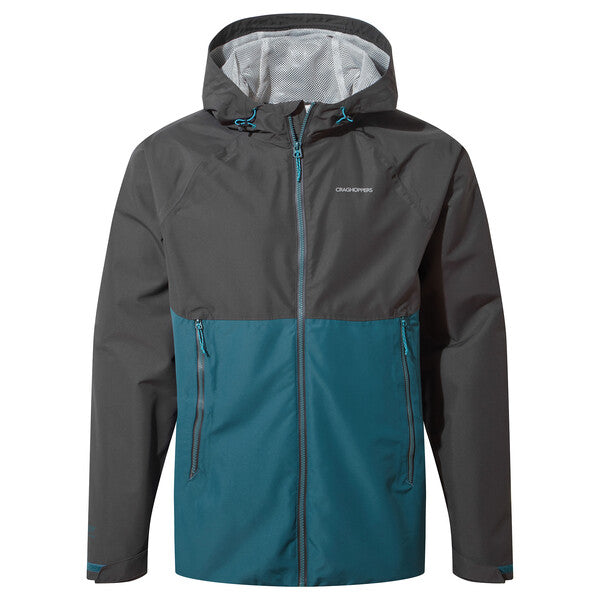 Craghoppers Men's Sebastian Jacket Black Pepper / Sacramento Green Wear It Outdoors