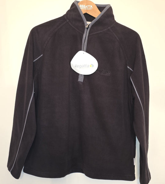 Regatta Women's Adell Half Zip Fleece Black/ Graphite