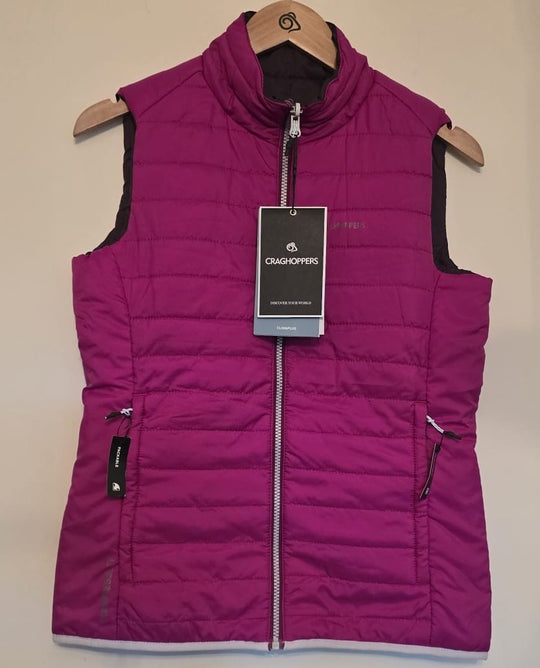Craghoppers Women's Compresslite III Vest Pink/ Thistle  CWB838- Reversible