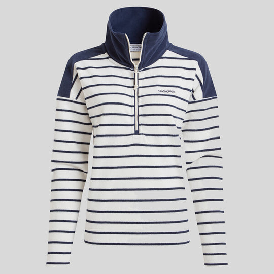 Craghoppers Women's Lily Half Zip | Blue Navy Stripe
