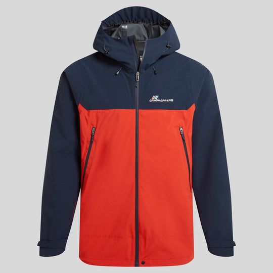 Craghoppers Men's Maris Waterproof Jacket | Blue Navy / Pimento Red SS25