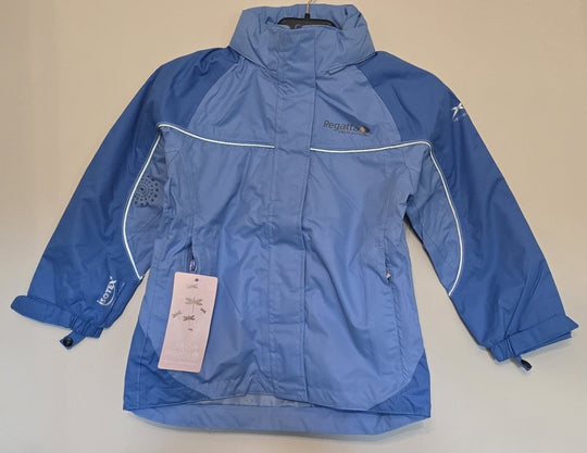 Regatta Girls Oki Waterproof Jacket Blue