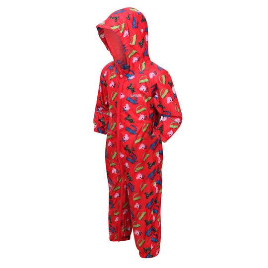 Kids' Peppa Pig Pobble Waterproof Puddle Suit | True Red