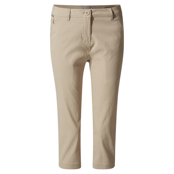 Craghoppers Kiwi Pro Crop Trousers Desert Sand