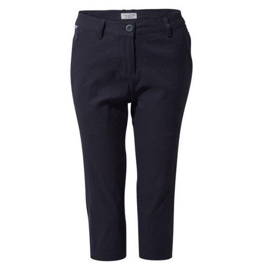 Craghoppers Women's Kiwi Pro Crop Trousers Navy CWJ1204