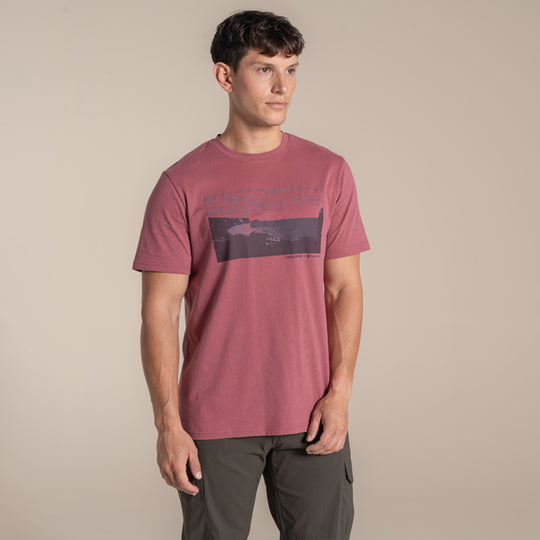 Craghoppers Men's National Trust Sabden  T-Shirt | Atlas Red