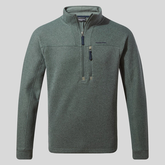 Craghoppers Men's Torney II Half Zip Fleece | Balsam Green Marl
