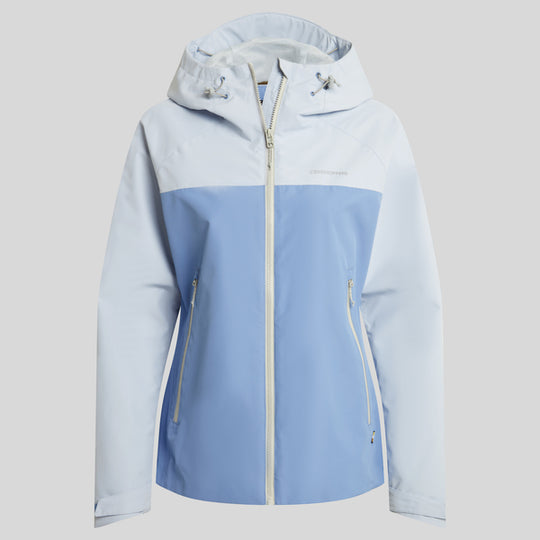 Craghoppers Women's Vanth Waterproof Jacket | Nimbus Blue / Seaside Blue
