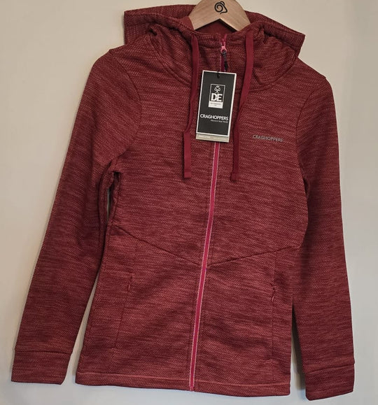 Craghoppers Women's Vector Full Zip Hoodie Red