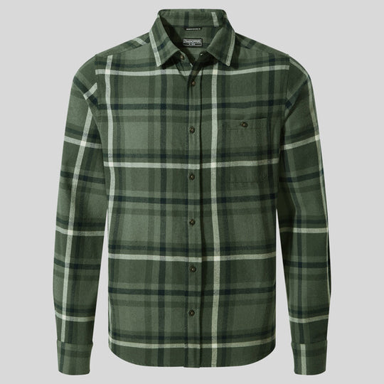 Craghoppers Men's Wald Long Sleeved Shirt | Balsam Green Check