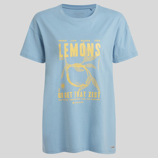 Craghoppers Women's Yago Short Sleeved Top Nimbus Blue