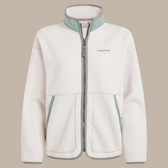 Craghoppers Women's National Trust Avens Full Zip Fleece | Ecru
