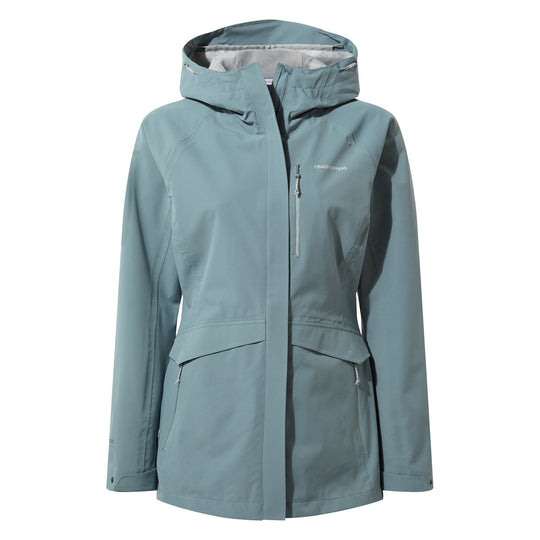 Craghoppers Women's Caldbeck Waterproof Breathable Jacket Stormy Sea