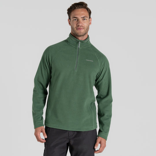 Craghoppers Men's Corey VI Half-Zip Fleece Mangrove Green RRP £40 CMA1287