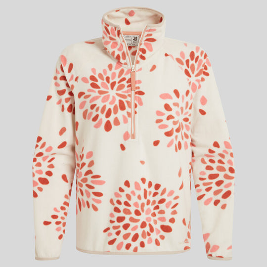 Craghoppers Women's National Trust Reedmace Half Zip Fleece Red Standstone