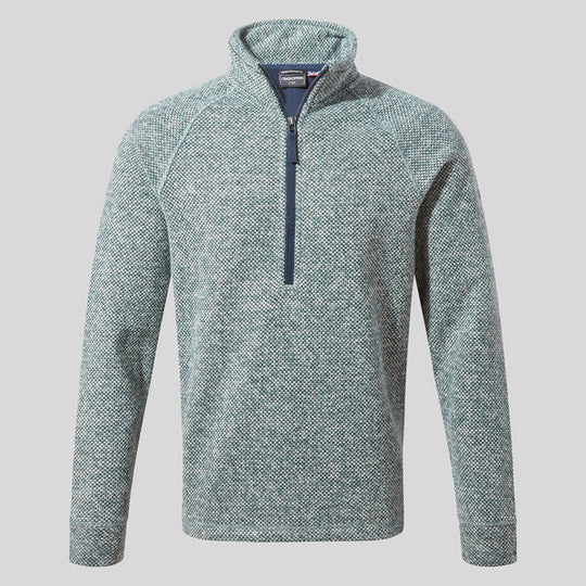Craghoppers Men's Rubeus Half Zip Fleece | Balsam Green Marl