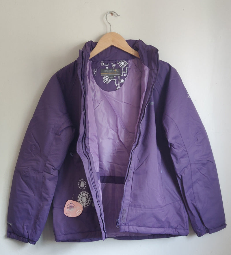 Regatta Girls Skylark Waterproof Padded Jacket Boysenberry