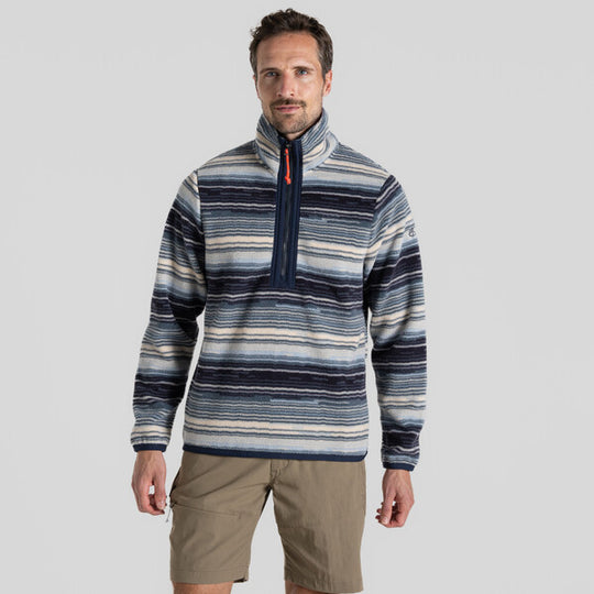 Craghoppers Men's Wilshire Half Zip | Blue Navy Print