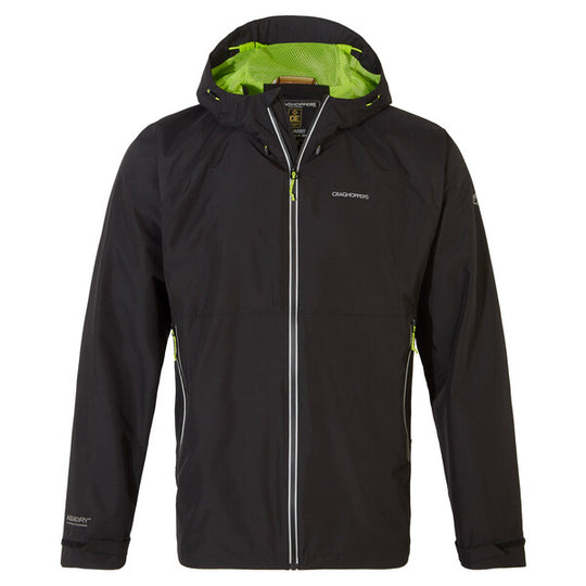 Craghoppers Men's Atlas Waterproof Jacket  | Black / Apple
