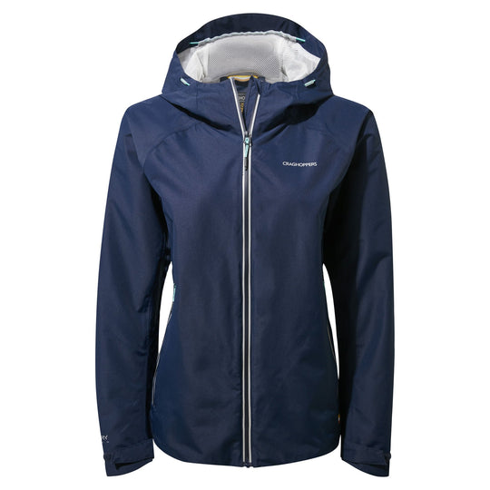 Craghoppers Women's Atlas Waterproof Shell Jacket Navy RRP £85 CWW1158