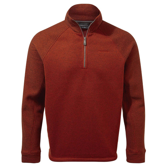 Craghoppers Men's Barker Half-Zip Fleece Sequoia Red Marl CMA1288 RRP £40