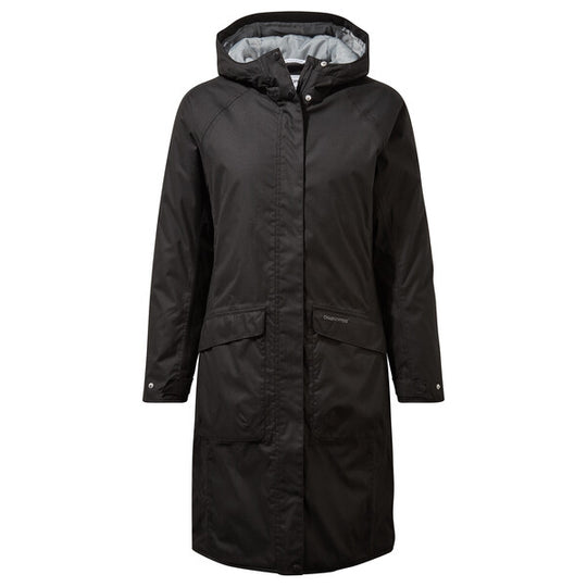 Craghoppers Women's Caithness Long Winter Jacket Black RRP £125