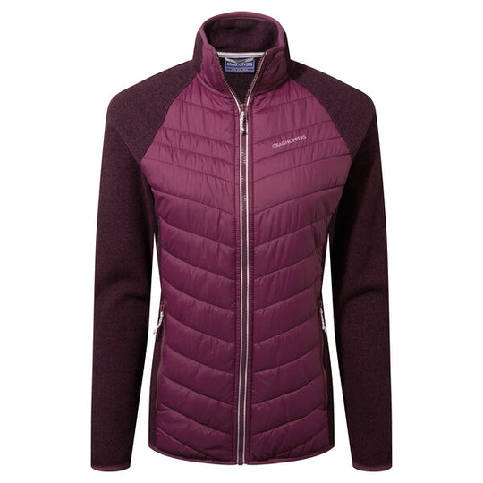 Craghoppers Women's Cary Hybrid Jacket Blackcurrant RRP £90