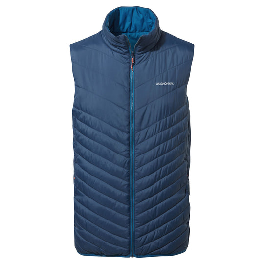 Craghoppers Men's Compresslite Vest Blue Navy/ Poseidon Blue RRP £60