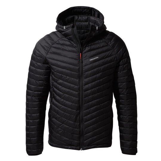 Craghoppers Men's Expolite Hooded Jacket Black/Red CMN230 RRP £120