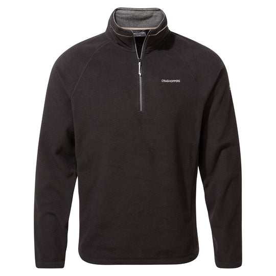 Craghoppers Men's Corey VI Half-Zip Fleece Black RRP £40 CMA1287