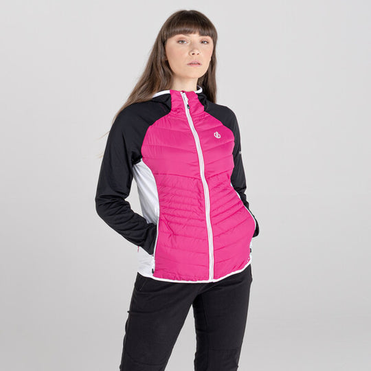Dare 2b Women's Nominate Hybrid Jacket Pink/Black DWN360