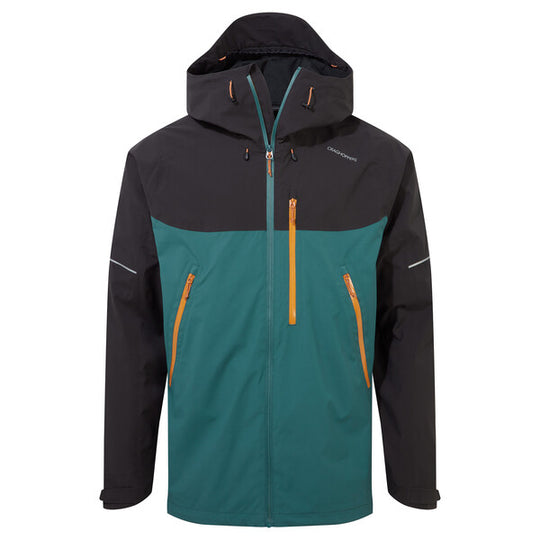 Craghoppers Men's Dynamic Waterproof Jacket Black Pepper/ Sacramento Green