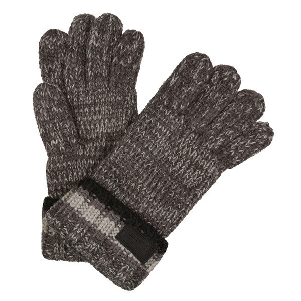 Regatta Davion Knit-Look Gloves Ash