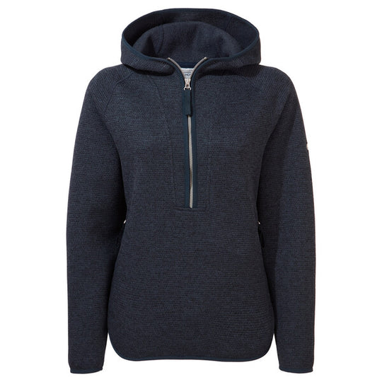 Craghoppers Women's Elena Hooded Half Zip Blue Navy Marl