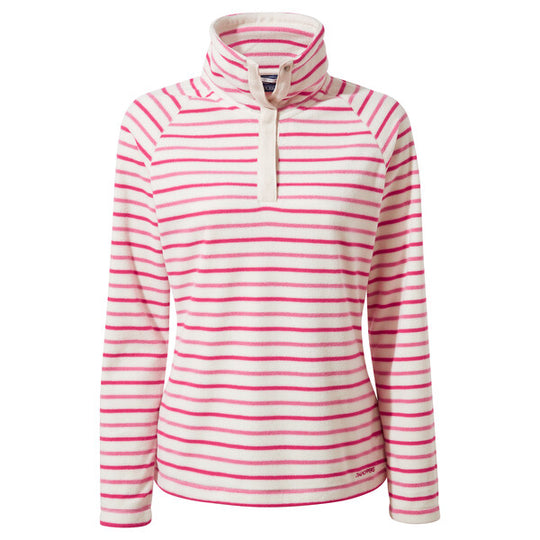 Craghoppers Women's Ella Overhead Fleece Seasalt / Orchid Flower Stripe