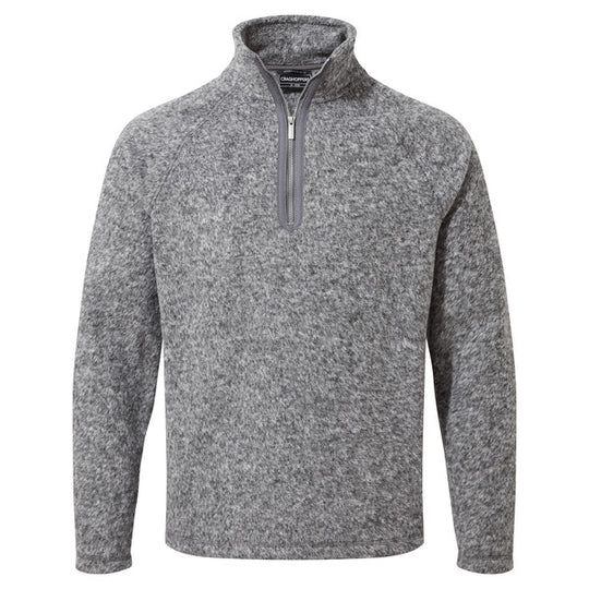 Craghoppers Men's Elliot Half Zip Fleece Grey Marl