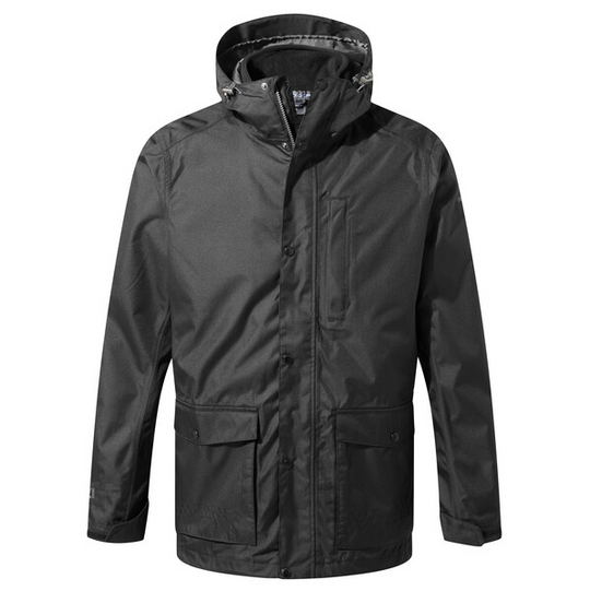 Craghoppers Men's Expert Kiwi 3 in 1 Waterproof Jacket Black CMP283