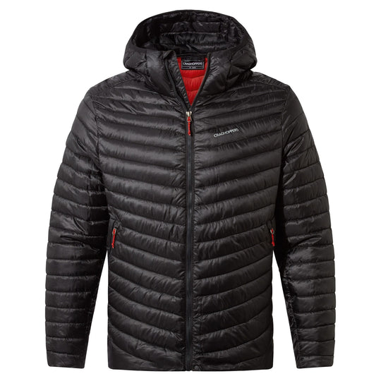 Craghoppers Men's Expolite Hooded Jacket CMN258  Black RRP £120
