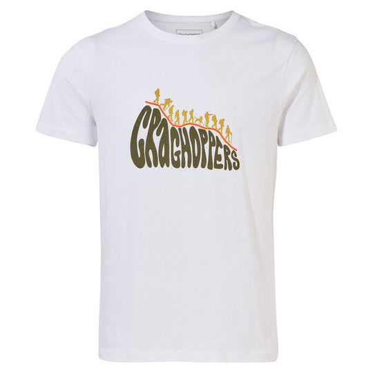 Craghoppers Men's Lugo T-Shirt Optic White Bubble Logo