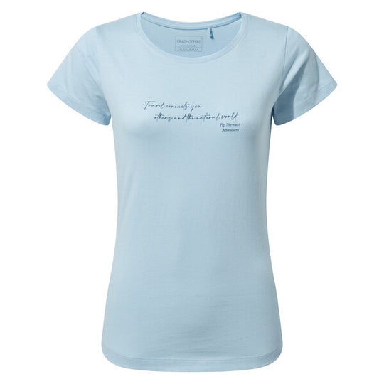 Craghoppers Women's Miri T-Shirt Harbour Blue Quote