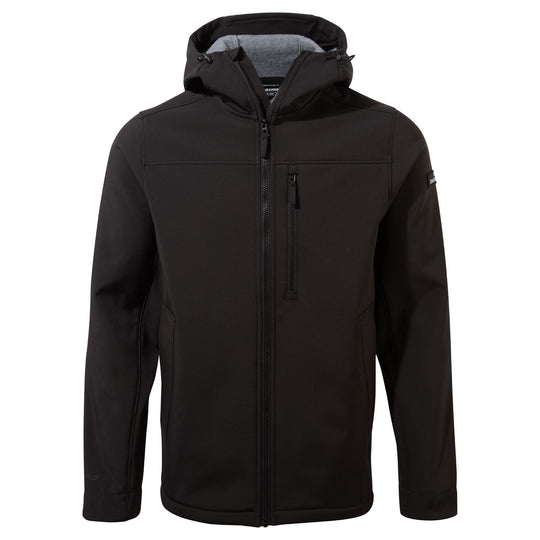 Craghoppers Men's Oswin Hooded Lined Softshell Black