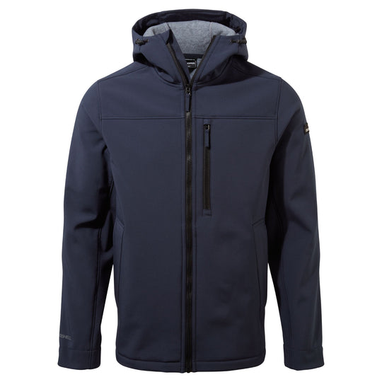 Craghoppers Men's Oswin Hooded Lined Softshell Blue Navy