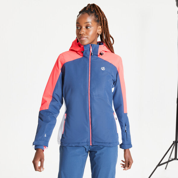 Dare 2b Women's Radiate Ski Jacket Dark Denim/ Neon Pink – Wear It