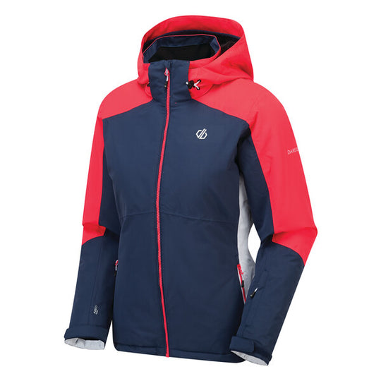 Dare 2b Women's Radiate Ski Jacket Dark Denim/ Neon Pink