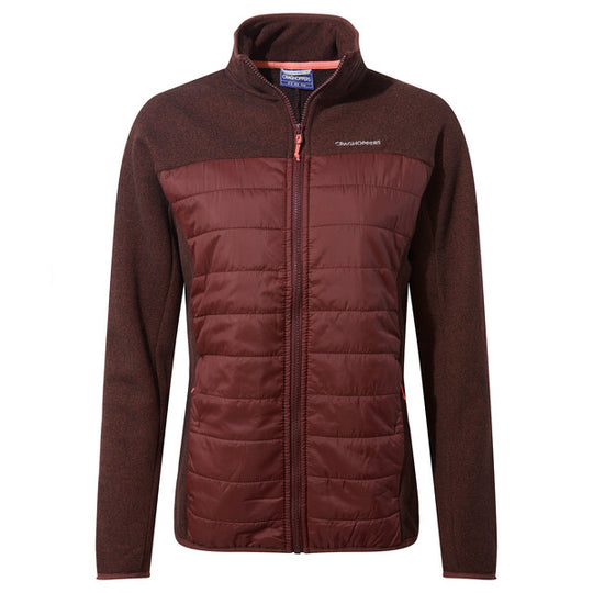 Craghoppers Women's Shanice Hybrid Jacket Deep Garnet SCW026