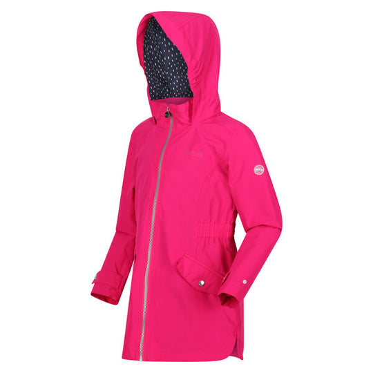 Regatta Girl's Talei Waterproof Jacket - Pink Fusion