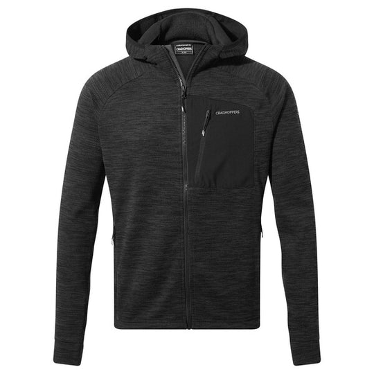 Craghoppers Men's Tarbert Hooded Jacket | Black Pepper CMA1339