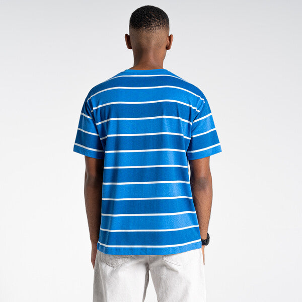 Craghoppers Unisex Ventura T-Shirt Falls Blue Stripe