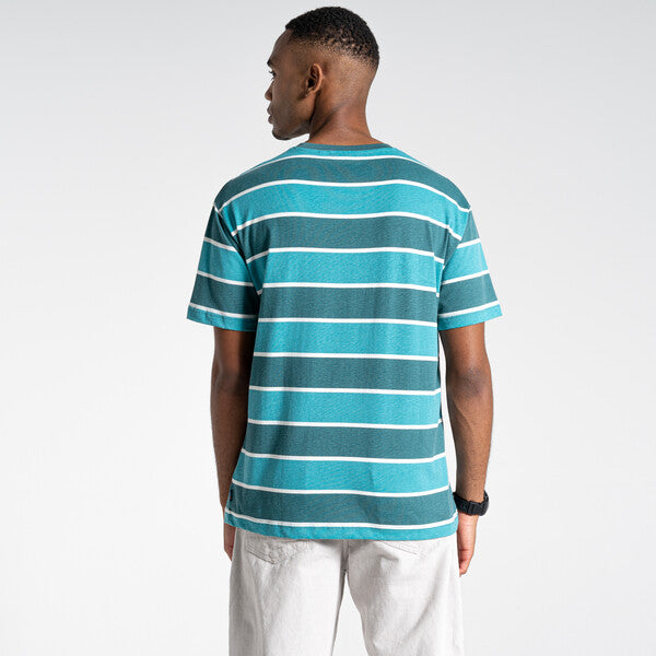 Craghoppers Unisex Ventura T-Shirt Sacramento Green Stripe