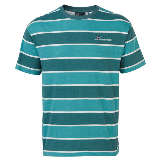 Craghoppers Unisex Ventura T-Shirt Sacramento Green Stripe